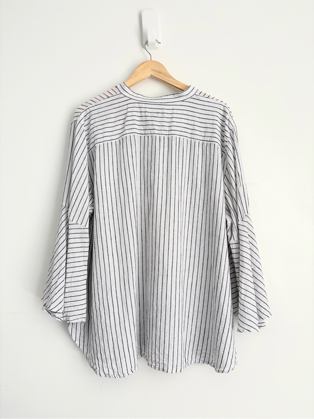 Chaps Linen Cotton Striped Blouse - Resortcore - Size 2X - Picture 2 of 5